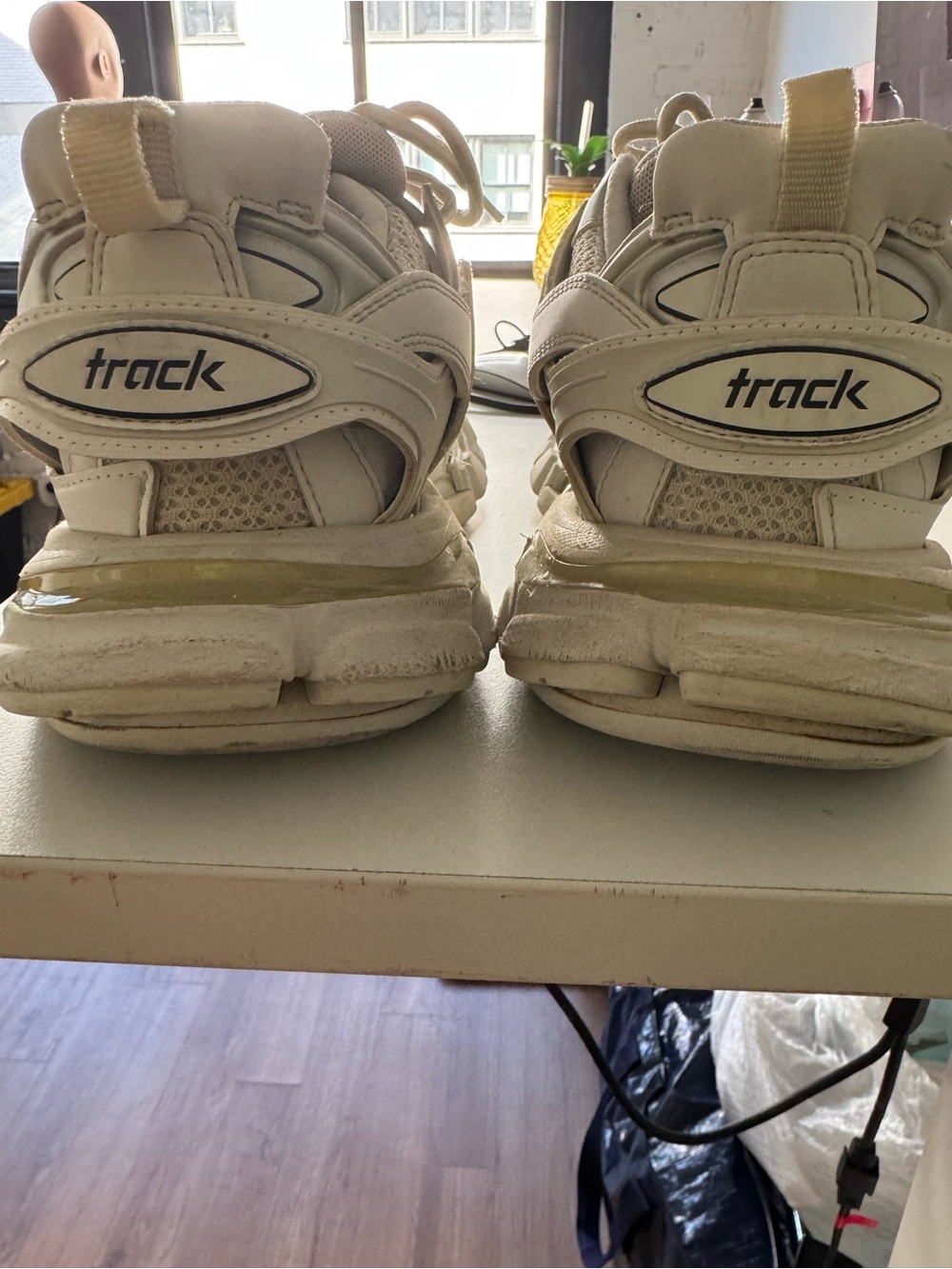 Balenciaga Track Sneakers in Cream/Beige